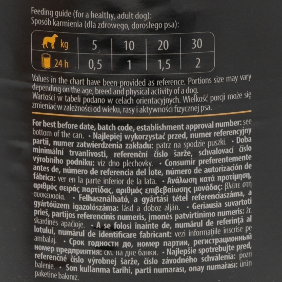 Hrană umedă pentru câini, 800g, cu inimi de pui și orez brun