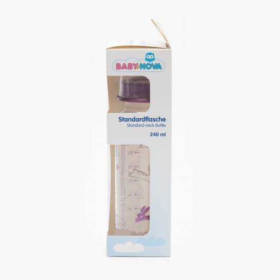 Biberon tetină rotundă Medium 0-24 luni, 240ml 