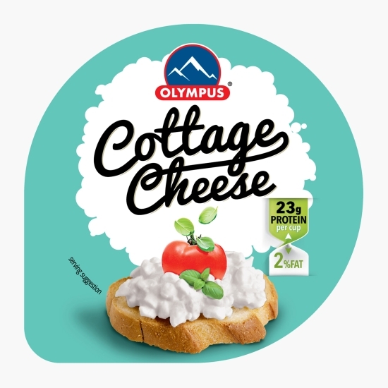 Granule de brânză Cottage cu smântână 2% grăsime 180g