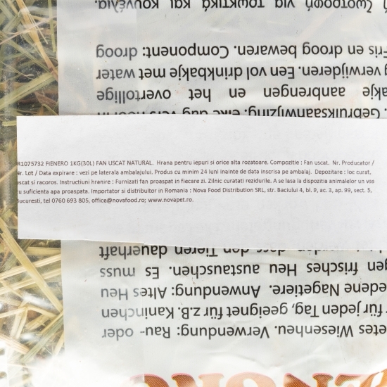 Fân natural pentru rozătoare 1kg