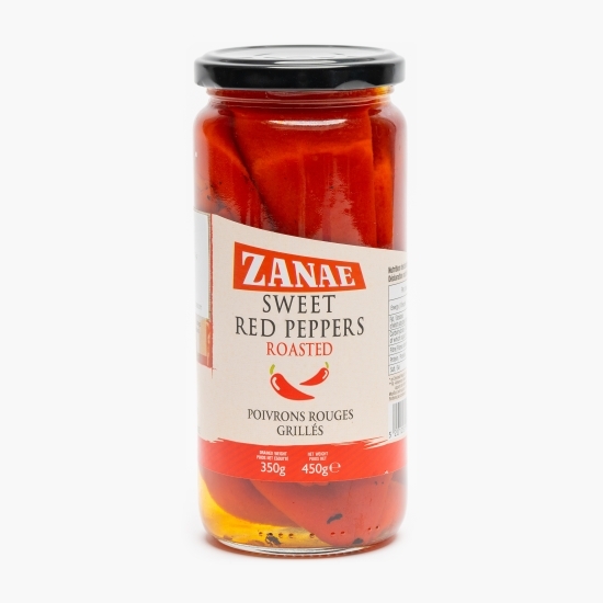Ardei capia roșii copți în oțet 450g