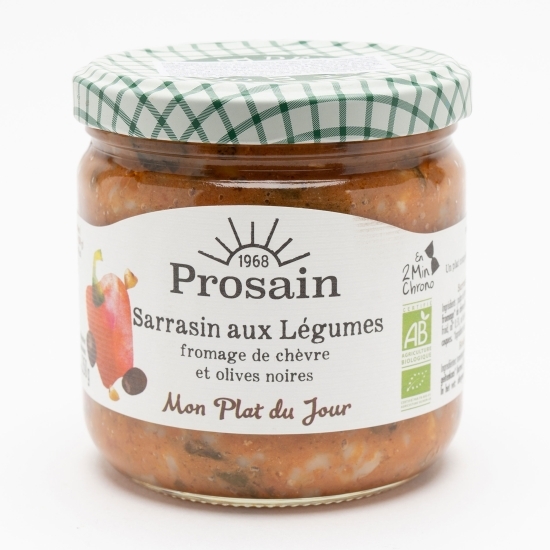 Hrișcă cu legume eco brânză de capră și măsline negre 350g