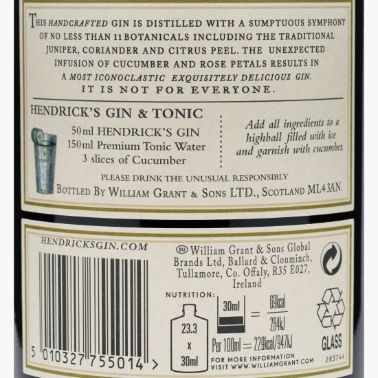 Gin 41.4% alc 0.7l