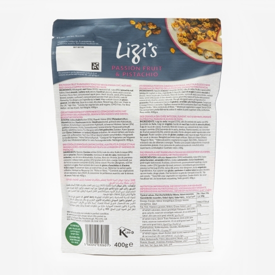 Granola fructul pasiunii și fistic 400g