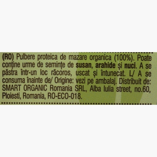 Pudră proteică eco de mazăre 78%, 200g