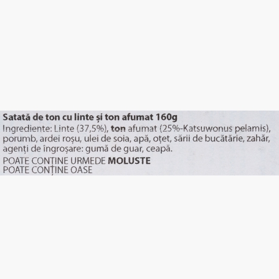 Salată ton afumat și linte160g