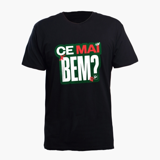 Tricou „Ce mai bem?”, mărime XS