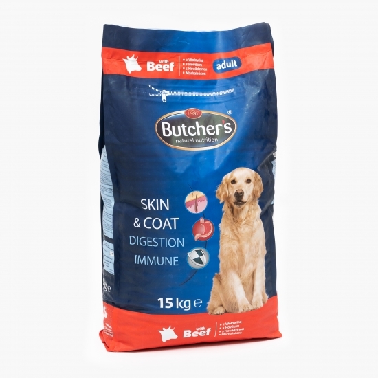 Hrană uscată pentru câini adult, 15kg, vită