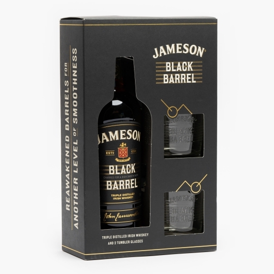 Whisky Irish Triple Distilled 40% alc. 0.7l + 2 pahare