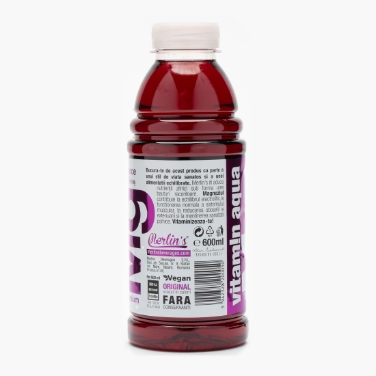 Apă cu vitamine Mg cu aromă de pere și afine 0.6l