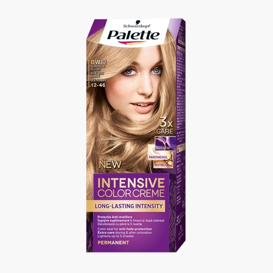 Vopsea de păr permanentă Intensive Color Cream, BW12 (12-46) blond nude deschis, 110ml