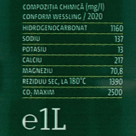 Apă minerală slab carbogazificată 1l