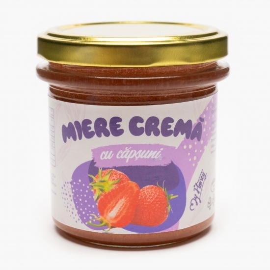 Miere cremă polifloră cu căpșuni 200g