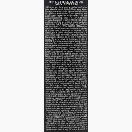 Deodorant spray pentru corp Game 150ml