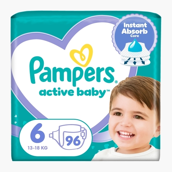 Scutece Active Baby Mega Box mărimea 6, 13-18kg, 96 buc