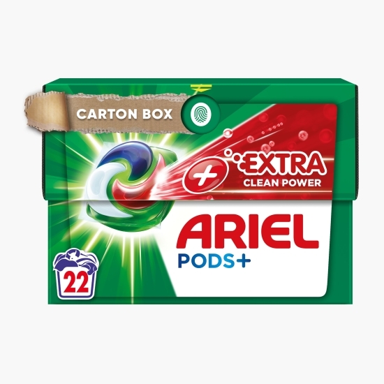 Detergent de rufe capsule All in 1 Pods +Extra Clean Power, 22 spălări
