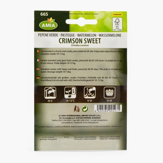 Semințe pepene verde Crimson sweet 1.6g