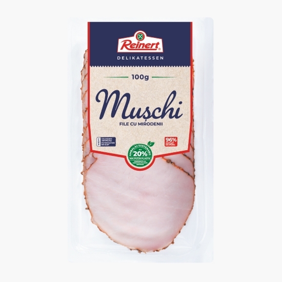 Mușchi file cu înveliș de mirodenii, feliat 100g