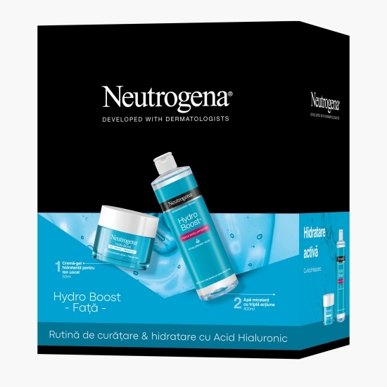 Set Cremă-gel hidratantă 50 ml + Apă micelară 400ml Hydro Boost