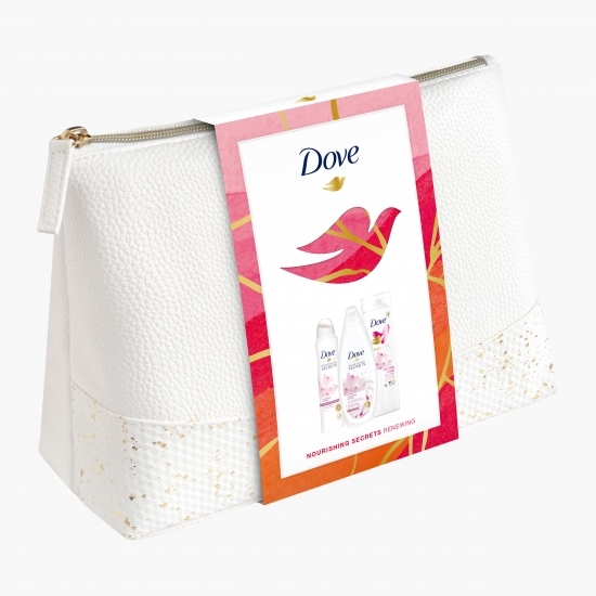 Set cadou Nourishing Secrets gel de duș 250ml + loțiune de corp 250ml+ antiperspirant spray 150ml