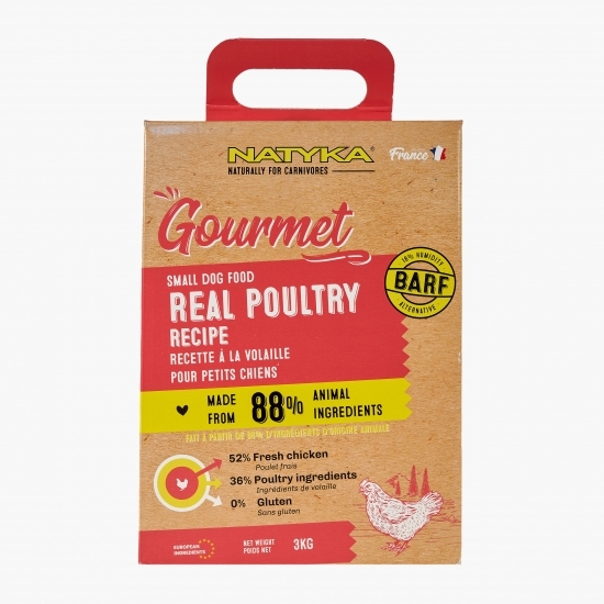 Hrană semiumedă pentru câini talie mică 3kg