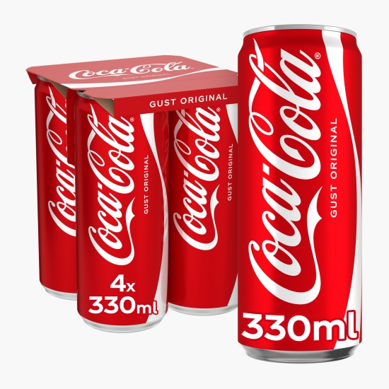 Băutură carbogazoasă cola, doză 4x330ml