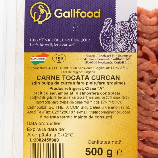 Carne tocată de curcan 500g
