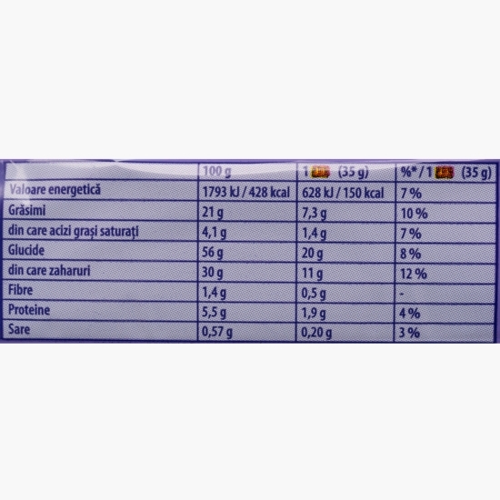 Prăjitură cu cremă de ciocolată Choco&cake 35g