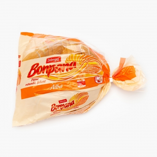 Pâine albă rotundă, feliată 400g