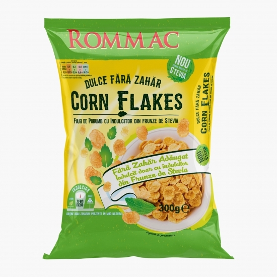 Fulgi de porumb cu îndulcitor din frunze de ștevia 300g