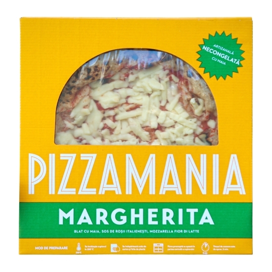 Pizza artizanală cu maia Margherita 440g