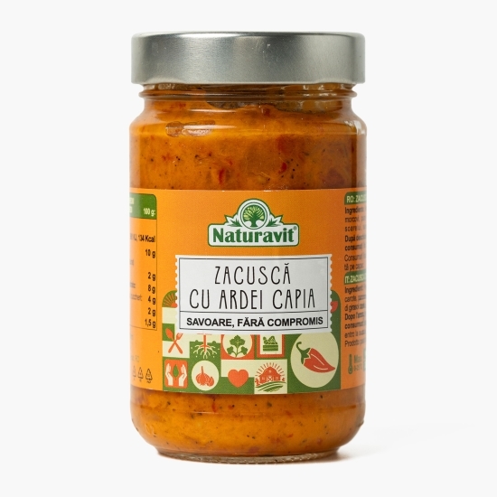 Zacuscă premium cu ardei capia 290g