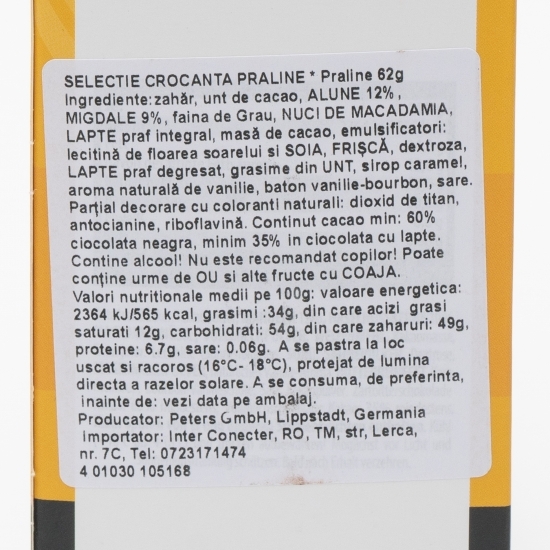 Selecție praline crocante 62g