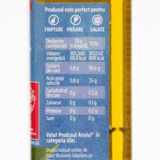 Ulei de primă presă cu ardei iute, busuioc și roșii 0.25l