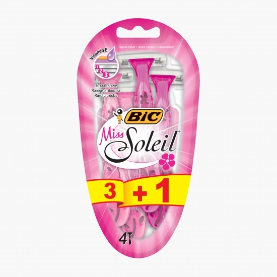 Aparat de ras pentru femei Miss Soleil 3 lame, 3+1 buc