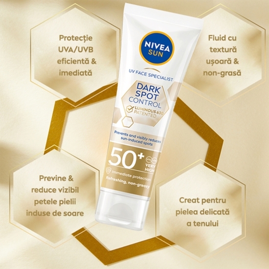 Fluid anti-pete pigmentare UV Face Specialist SPF 50+ Luminous630, 40ml