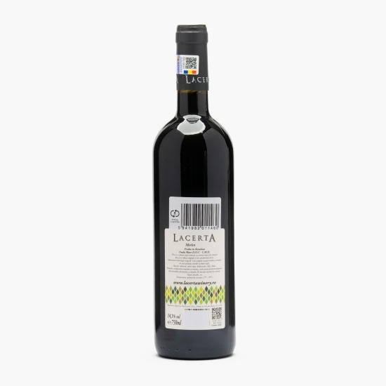Vin roșu sec Merlot, 14.1%, 0.75l
