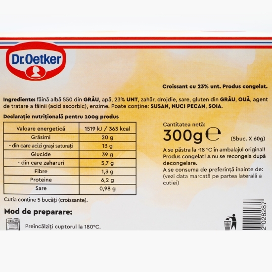 Croissant cu unt 5 buc 300g