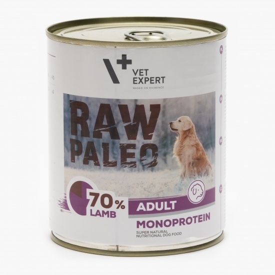 Hrană umedă pentru câini, 800g, talie medie sau mare 1-6 ani, cu miel