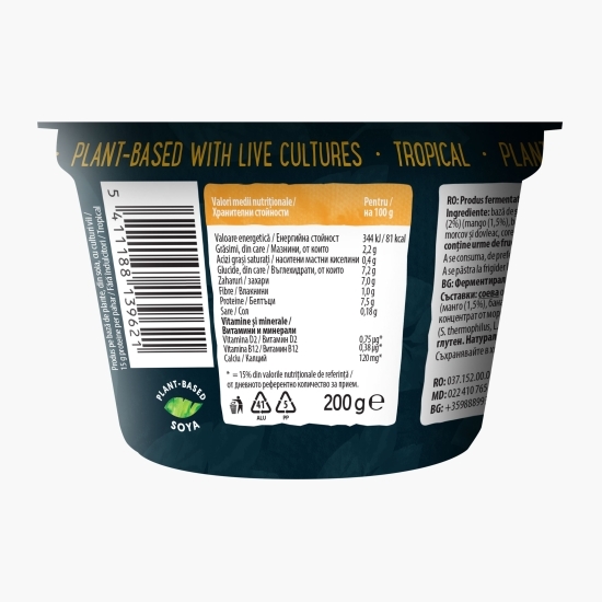 Produs fermentat din soia, cu mango și banană 200g