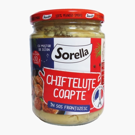 Chifteluțe de porc și vită coapte în sos franțuzesc 400g