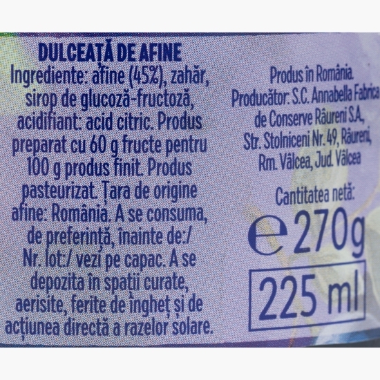 Dulceață de afine 270g 