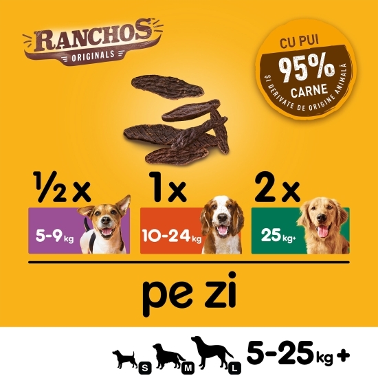 Recompense pentru câini, 70g, Ranchos cu pui