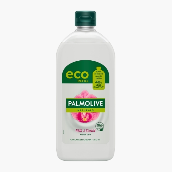 Rezervă săpun lichid Naturals Milk&Orchid, eco refill 750ml