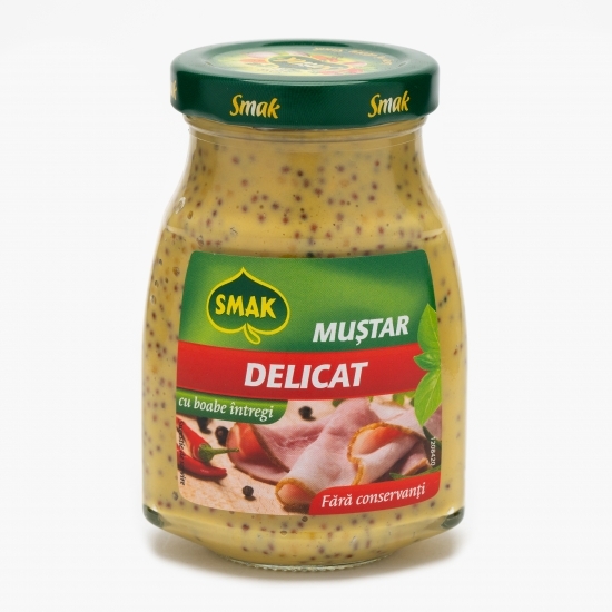 Muștar delicat cu boabe întregi 180g