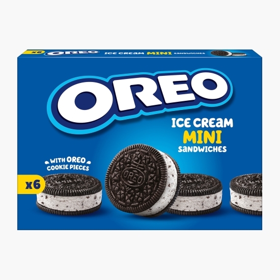 Biscuiţi sandwich cu cacao umpluţi cu îngheţată cu aromă de vanilie 330ml