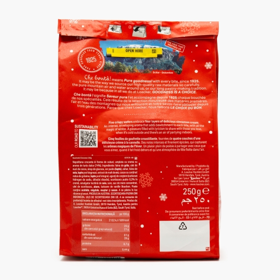 Napolitane Quadratini cinnamon 250g