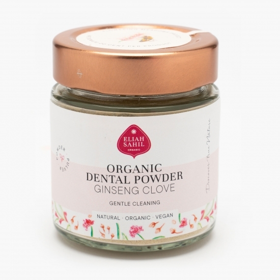 Pudră cu ginseng și cuișoare pentru dinți, bio 60g