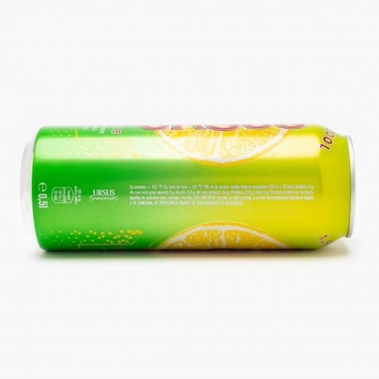 Bere blondă cu arome de lămâie doză 0.5l