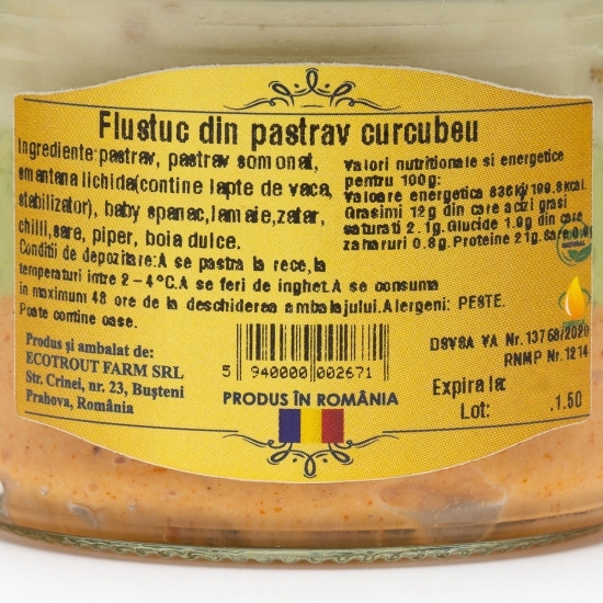 Fluștuc din păstrav curcubeu 100g